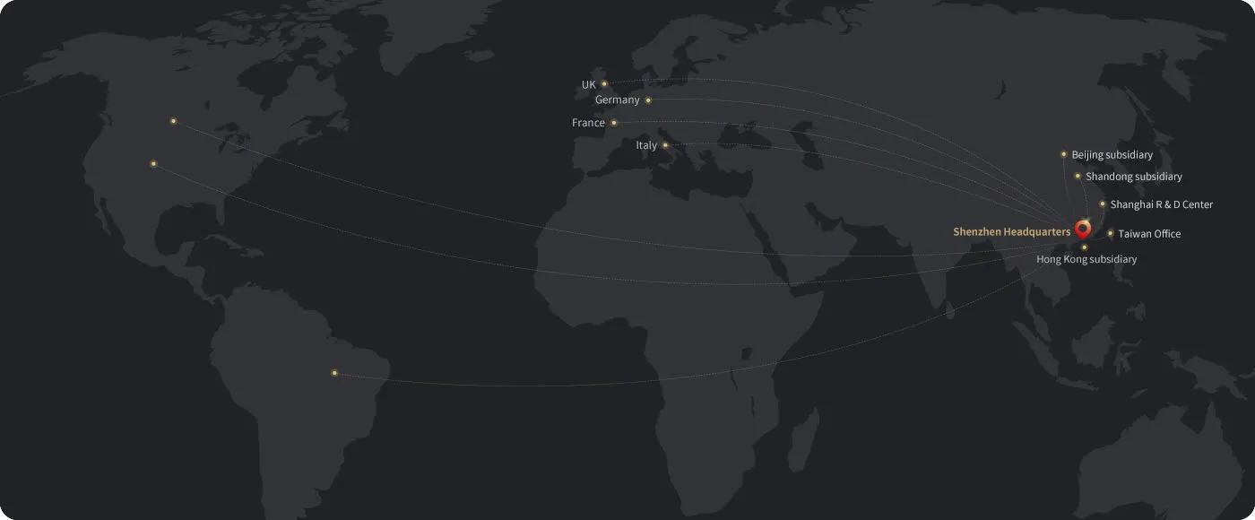 R&D centers in Shenzhen and Shanghai